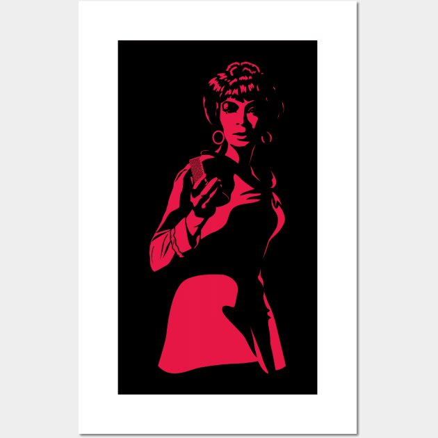 Star Trek - Uhura in the Dark Wall Art by Solo77